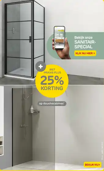 Praxis op douchecabines aanbieding