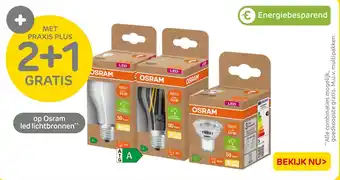 Praxis op Osram led lichtbronnen aanbieding