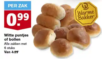 Hoogvliet Witte puntjes of bollen aanbieding