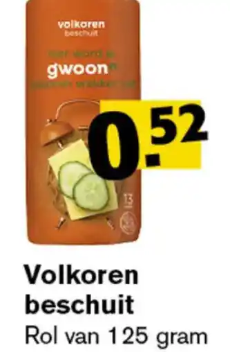 Hoogvliet volkoren beschuit aanbieding