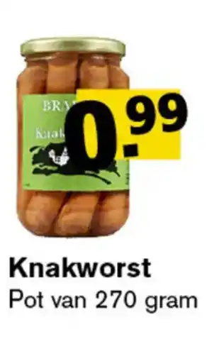 Hoogvliet Knakworst aanbieding