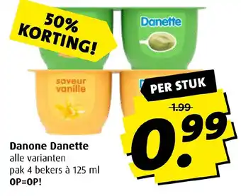Boni Danone Danette aanbieding