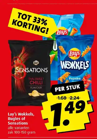 Boni Lay's Wokkels, Bugles of Sensations aanbieding