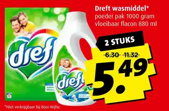 Boni Dreft wasmiddel* aanbieding