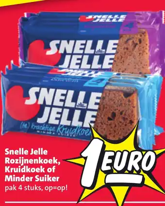 Nettorama Snelle Jelle Rozijnenkoek, Kruidkoek of Minder Suiker aanbieding