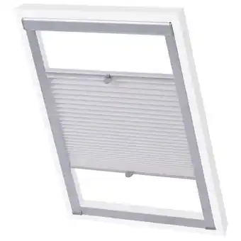 fonQ Vidaxl rolgordijn geplooid wit p08|408 aanbieding