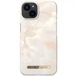 MediaMarkt Ideal of sweden iphone 14 fashion case rose pearl marble aanbieding