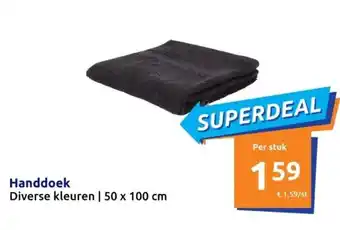 Action Handdoek 50 x 100 cm aanbieding