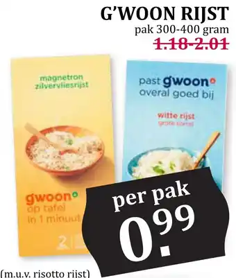 Boon`s Markt G'woon riist aanbieding