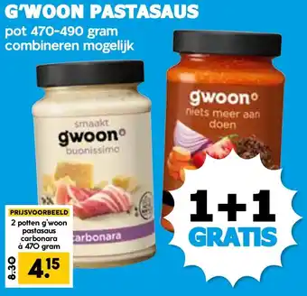 Boon`s Markt G'woon pastasaus aanbieding
