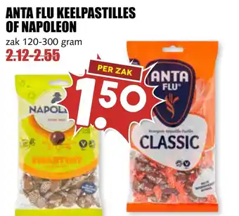 MCD Supermarkt Anta flu keelpastilles of napoleon aanbieding