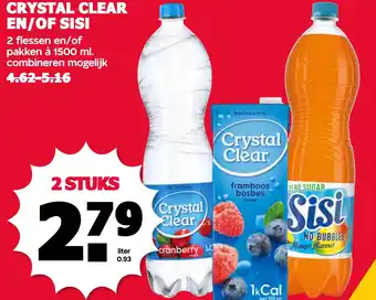 MCD Supermarkt Crystal clear en/of sisi aanbieding