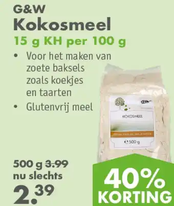 Gezond & Wel G&w kokosmeel aanbieding