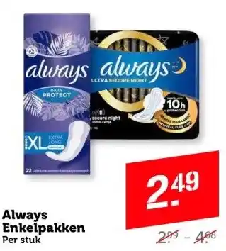 Coop Always enkelpakken per stuk aanbieding