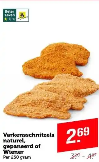 Coop Varkensschnitzels aanbieding