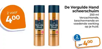 Trekpleister De vergulde hand scheerschuim aanbieding