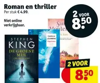 Kruidvat Roman en thriller aanbieding