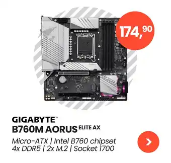 Paradigit Gigabyte™ b760m aorus elite ax aanbieding