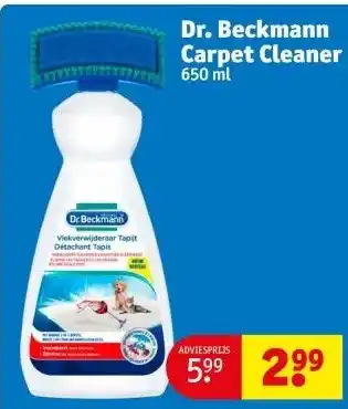 Kruidvat Dr. beckmann carpet cleaner 650 ml aanbieding