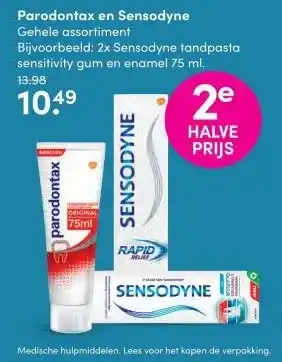 DA Parodontax en sensodyne aanbieding