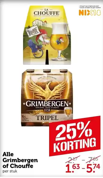 CoopCompact Grimbergen of La Chouffe aanbieding