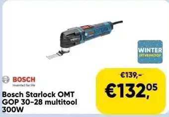 Toolstation Bosch starlock omt gop 30-28 multitool 300w aanbieding