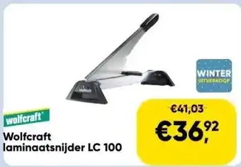 Toolstation Wolfcraft laminaatsnijder lc 100 aanbieding