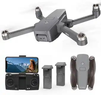 Amazon Idea16 uav borstelloze motor drone met 2 camera's 40 km/u max windbestendig 4 niveau 5 ghz wifi fpv drone met hd-camera rc qu aanbieding