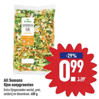 ALDI All Seasons fijne soepgroenten aanbieding