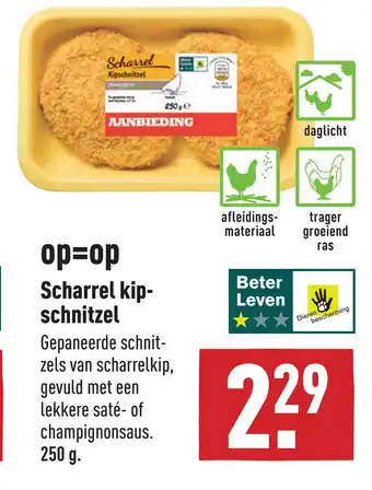 ALDI Scharrel kipschnitzel aanbieding