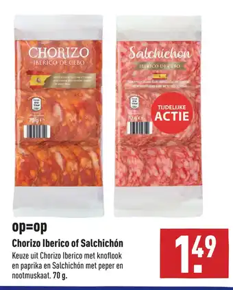 ALDI Chorizo Iberico of Salchichón aanbieding