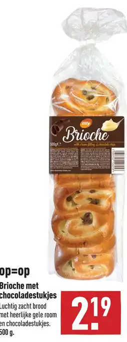 ALDI Brioche met chocoladestukjes aanbieding