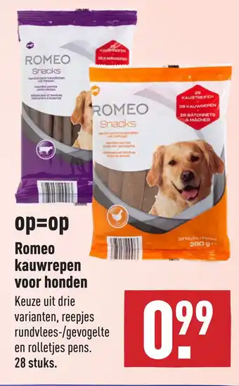 ALDI Romeo kauwrepen voor honden Vor aanbieding