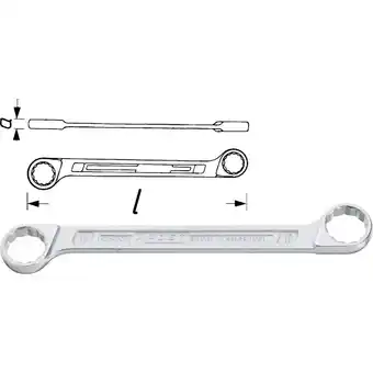 Conrad Hazet hazet 610n-6x7 dubbele ringsleutel 6 - 7 mm din 837-b, din iso 10103 aanbieding