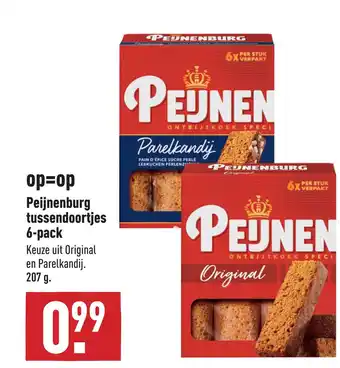 ALDI Peijnenburg tussendoortjes 6-pack aanbieding