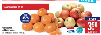 ALDI Mandarijnen en Elstar appels aanbieding