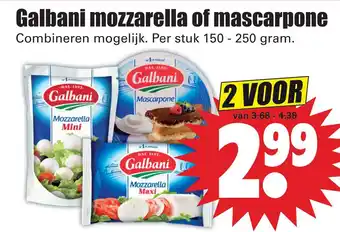 Dirk Galbani mozzarella of mascarpone aanbieding