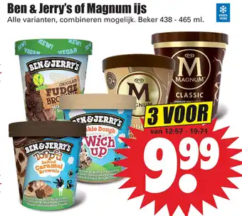 Dirk Ben & Jerry's of Magnum ijs aanbieding