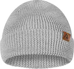 Amazon Danish endurance merino wollen beanie voor dames & heren, zacht & stretchy, gebreid, gerecycelde materialen, lichtgrijs, one aanbieding