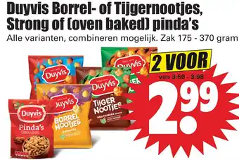 Dirk Duyvis Borrel- of Tijgernootjes, Strong of (oOven haked) ninda's aanbieding