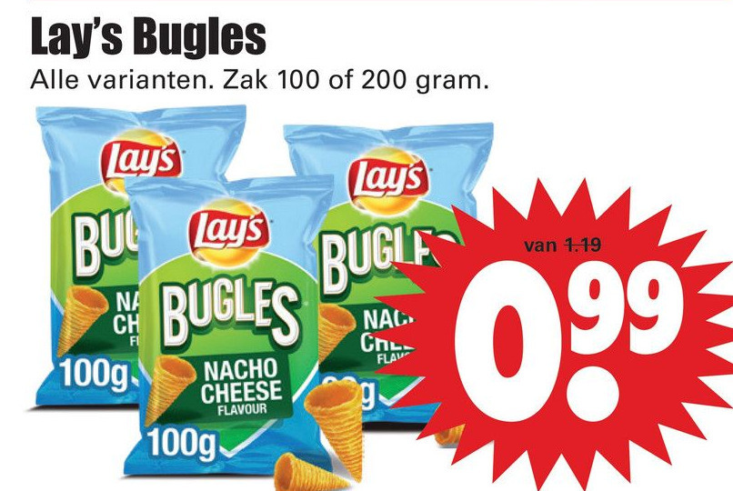 Lay's Bugles aanbieding bij Dirk