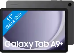 Coolblue Samsung galaxy tab a9 plus 11 inch 128gb wifi + 5g grijs aanbieding