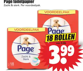 Dirk Page toiletpapier Zacht & sterk. Per voordeelpak. aanbieding