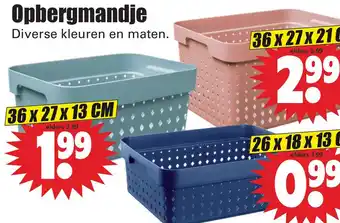 Dirk Opbergmandje aanbieding