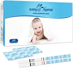 Amazon Easy@home 100 x ovulatietesten, met premom ovulatie predictor ios aanbieding