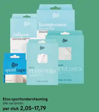 Etos Etos sportondersteuning aanbieding