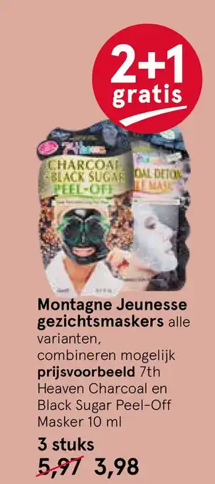 Etos Montagne Jeunesse gezichtsmaskers aanbieding