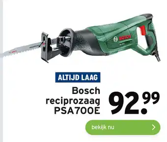 GAMMA Bosch reciprozaag PŠA700É aanbieding