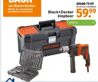 GAMMA Black+Decker klopboor aanbieding