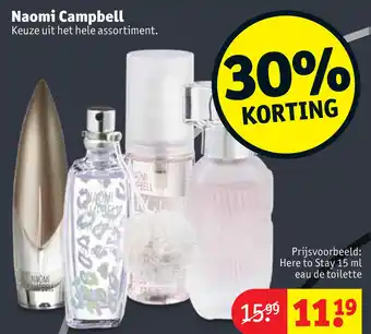 Kruidvat Naomi Campbell aanbieding